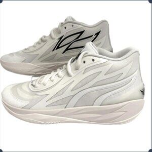 Puma LaMelo MB.02 Mid Whispers "Ivory" 378319-01 Mens 10 | NEW | Legit Verified